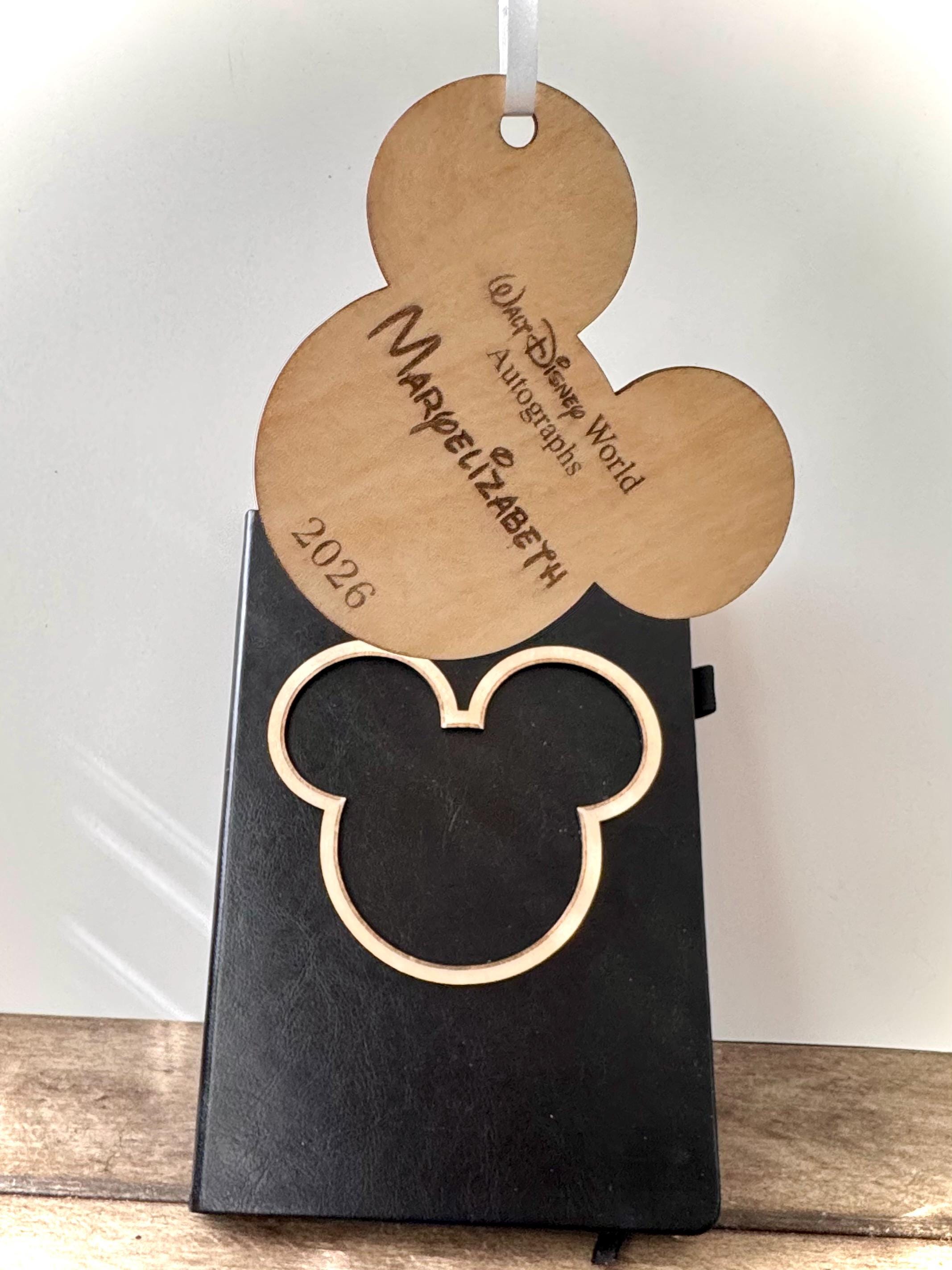 Personalized Name Autograph Book, Custom Amusement Theme Park Signature Memory Booklet, Christmas ornament, Autograph Card, notebook