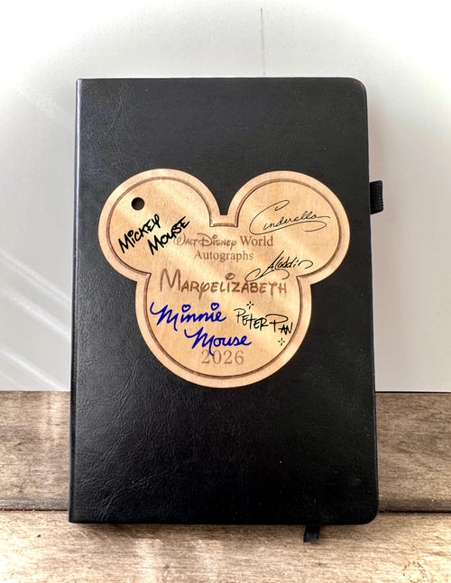 Autograph Card, notebook, Personalized Name Autograph Book, Custom Amusement Theme Park Signature Memory Booklet