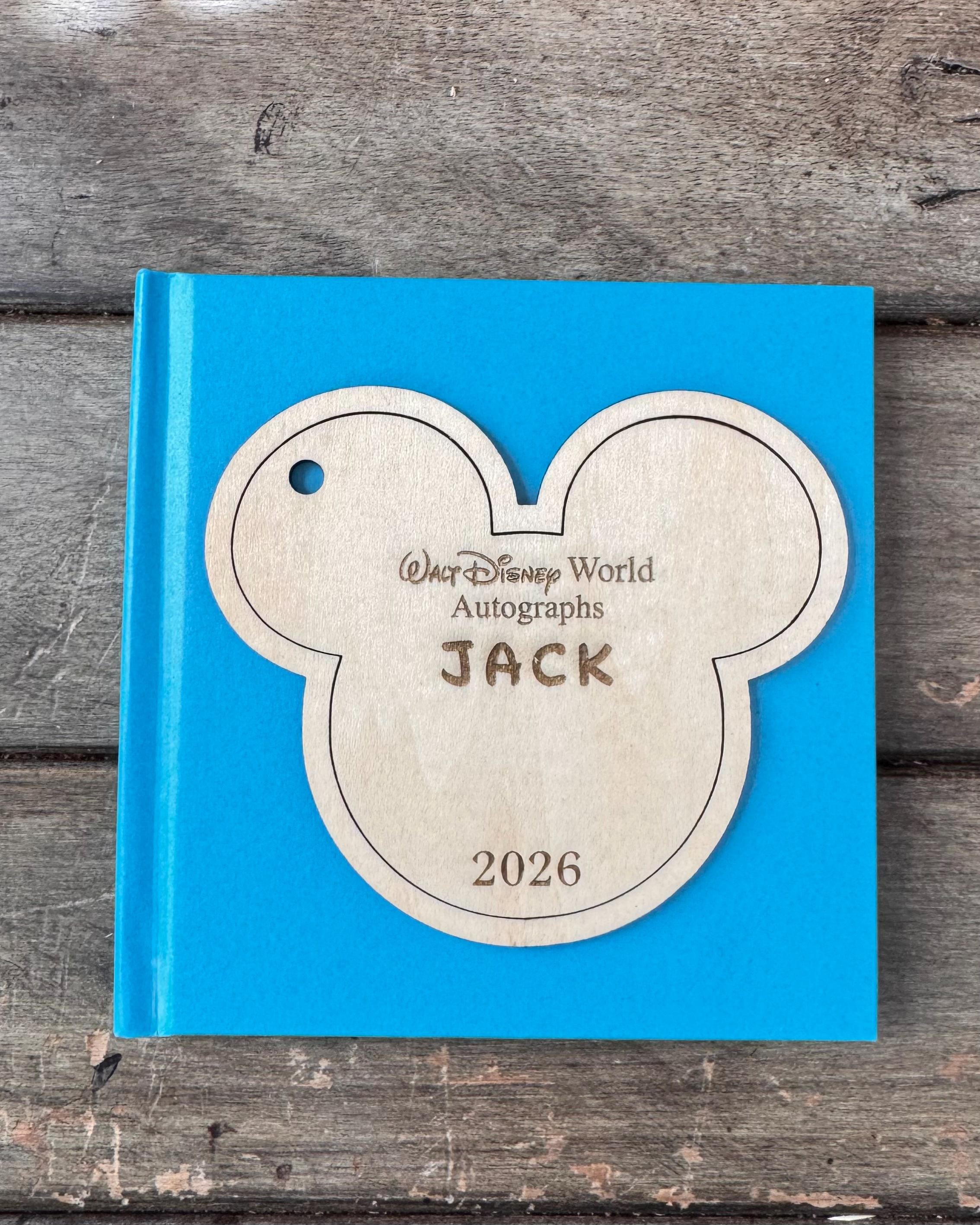 Autograph Card, notebook, Personalized Name Autograph Book, Custom Amusement Theme Park Signature Memory Booklet