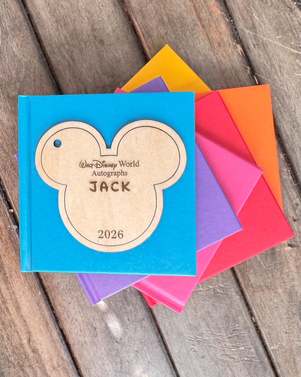 Autograph Card, notebook, Personalized Name Autograph Book, Custom Amusement Theme Park Signature Memory Booklet
