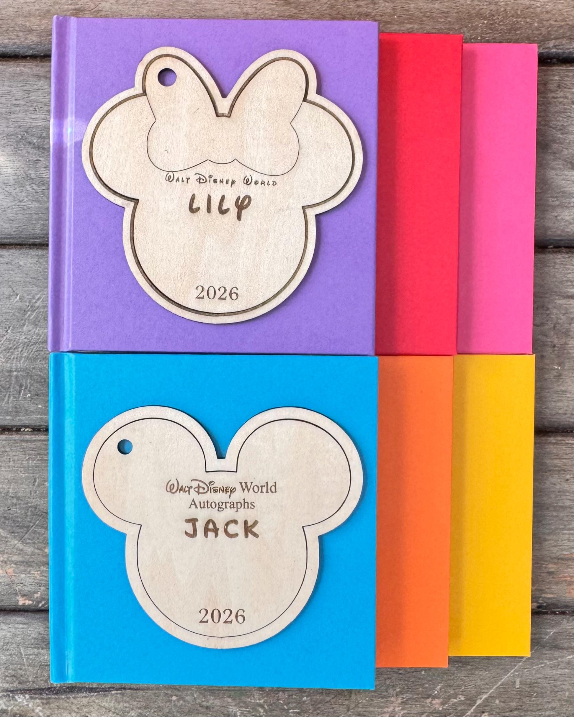 Autograph Card, notebook, Personalized Name Autograph Book, Custom Amusement Theme Park Signature Memory Booklet