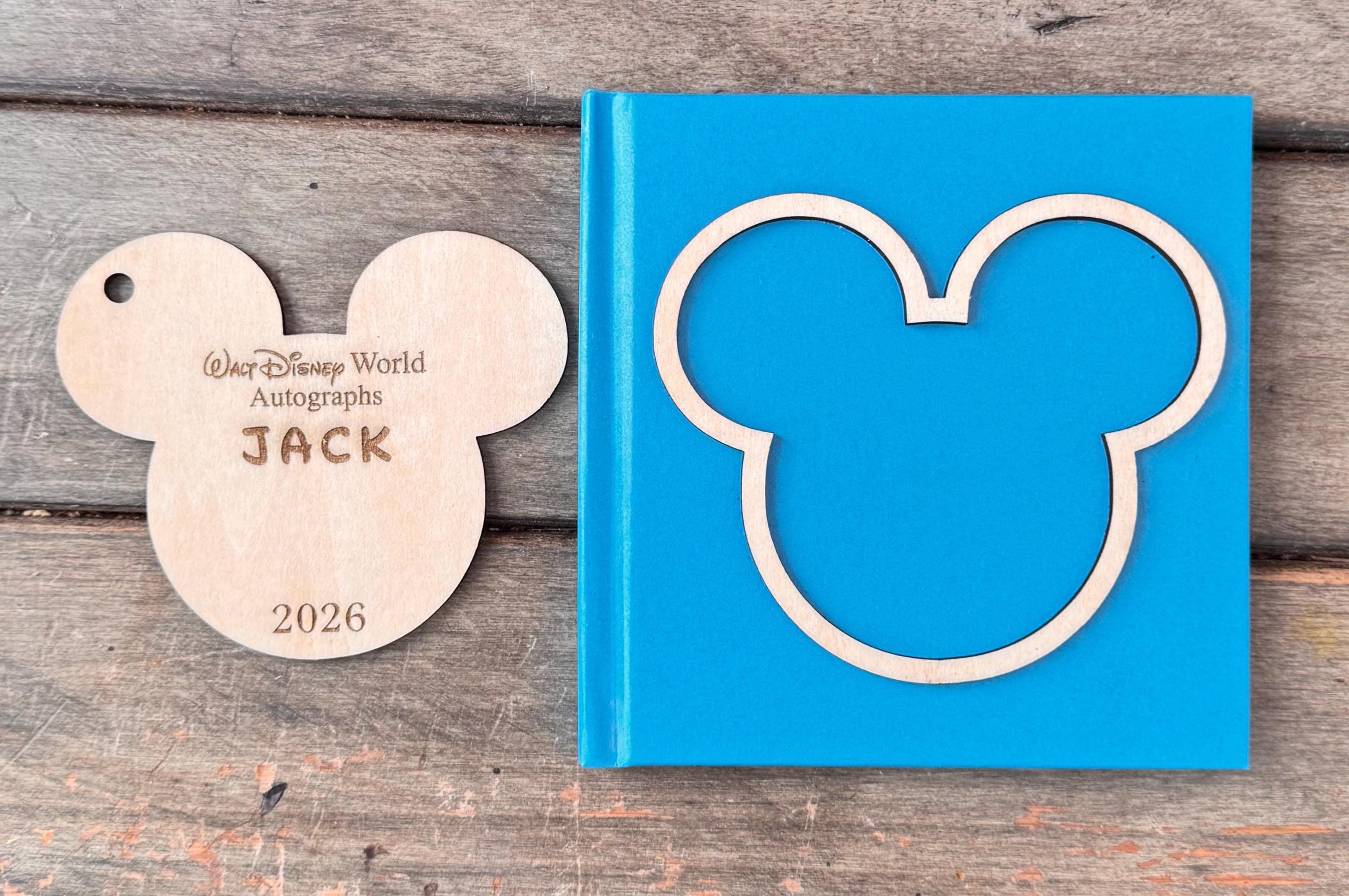 Autograph Card, notebook, Personalized Name Autograph Book, Custom Amusement Theme Park Signature Memory Booklet