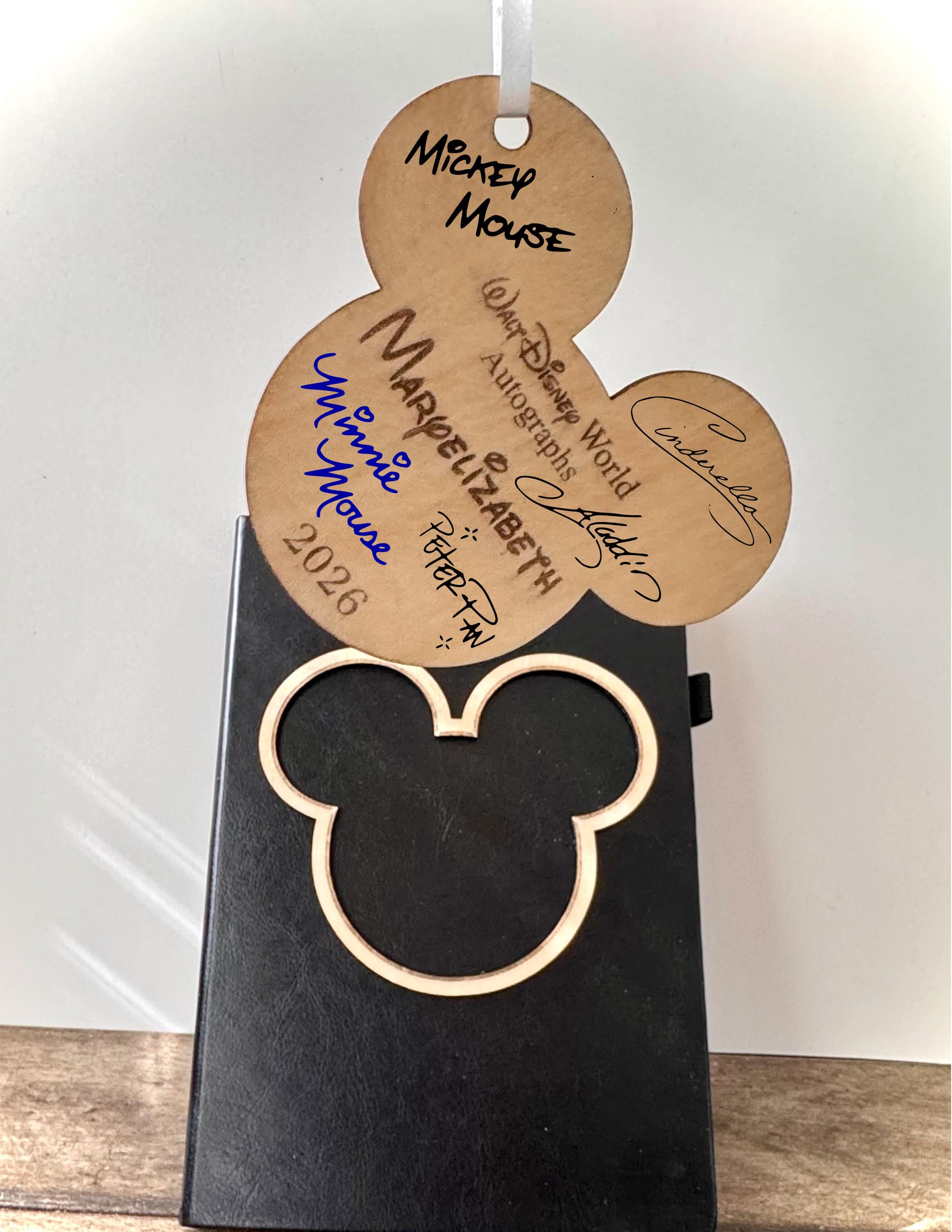 Personalized Name Autograph Book, Custom Amusement Theme Park Signature Memory Booklet, Christmas ornament, Autograph Card, notebook