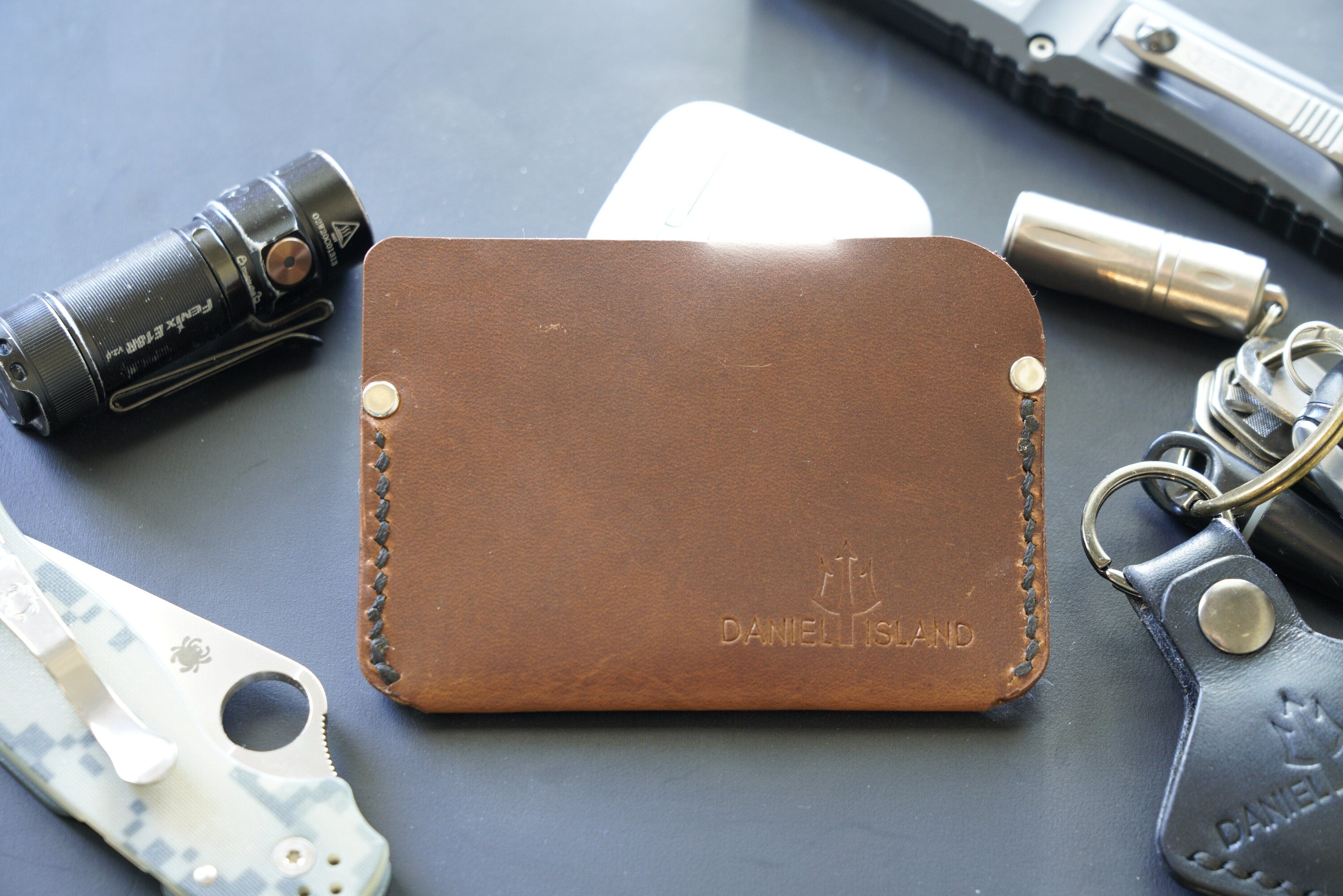Handcrafted Full Grain Leather Wallet – Dual-Slot Card Holder